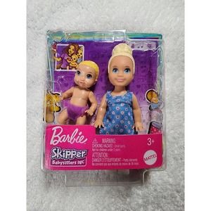 Barbie Skipper Babysitters Inc Toddler & Baby 2-Pack Blonde Baby Doll New Sealed